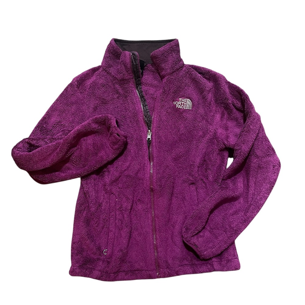 The North Face Osito Fleece Jacket Womens Small Magenta Purple Full Zip Soft